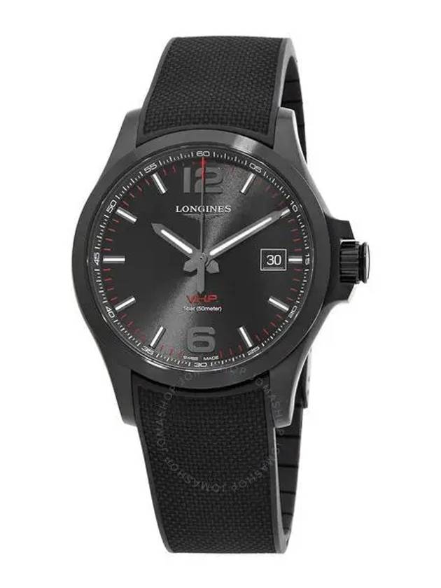 4200561 Longines Conquest V.H.P. Quartz Black Dial Mens Watch