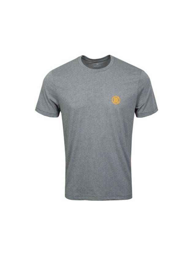 지포어 남성 카모 스컬 골프 반팔 티셔츠 헤더 그레이