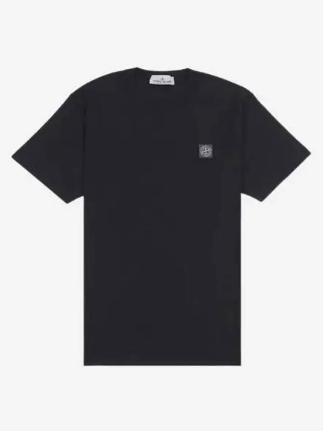 스톤 아일랜드 23757 숏슬리브 오가닉 코튼 티셔츠 블랙 24SS Stone Island 23757 Short Sleeve Organic Cotton T Shirt Black 24SS