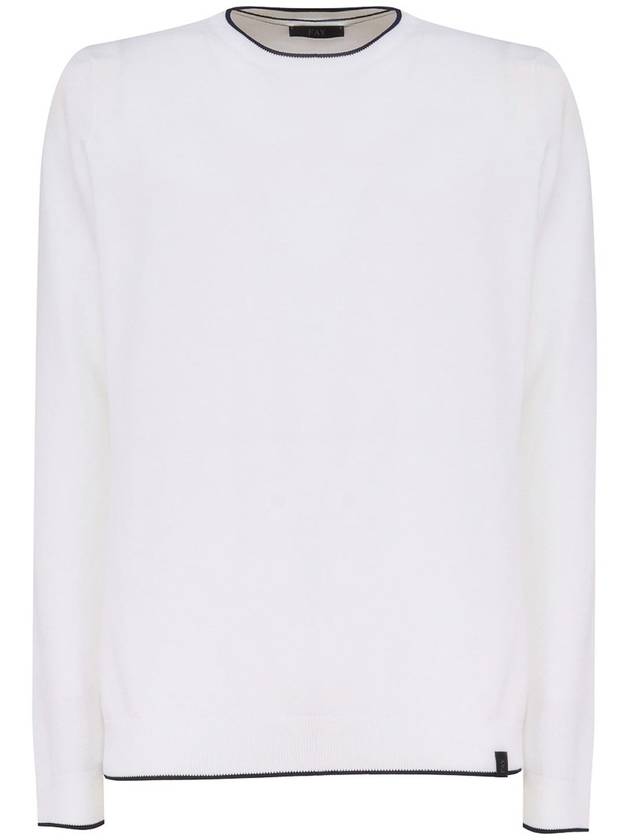 Fay Cotton Sweater With Round Neck