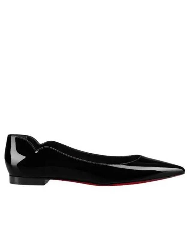 W 크리스찬 루부탱 핫 치키타 페이턴트 카프 레더 발레리나 블랙 W Christian Louboutin Hot Chickita Patent Calf Leather Ballerinas Black