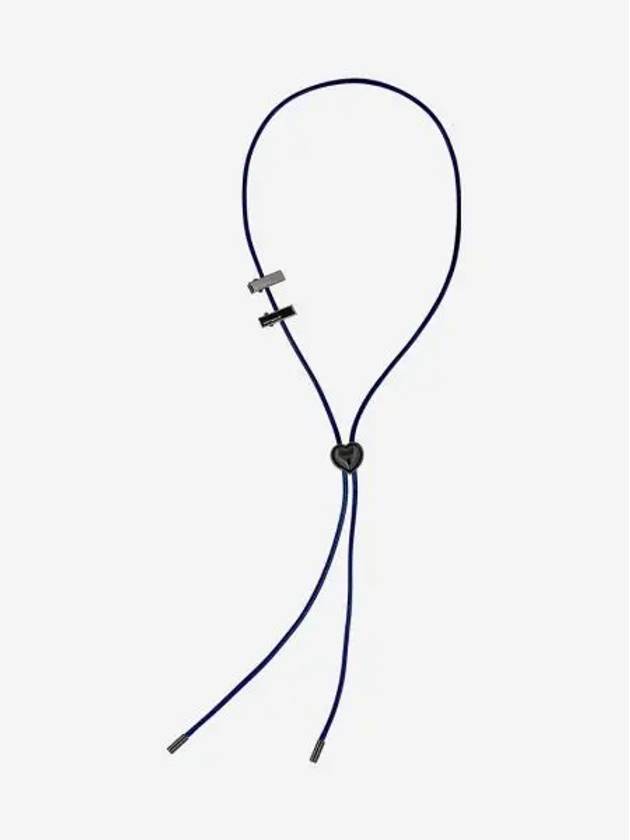 센티멍 넘버 483 하트 코드 락 네크리스 블랙 네이비 Sentiments No.483 Heart Code Lock Necklace Black Nave