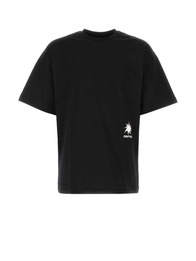 OAMC 블랙 코튼 오버사이즈 티셔츠 23E28OAJ20COT00727 001