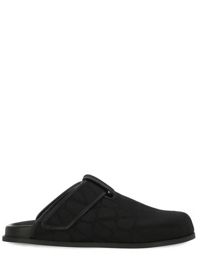 Valentino Garavani 로고 프린트 슬립온 뮬