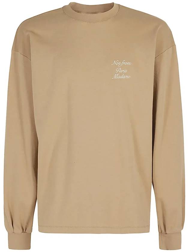 퍼니미스터 슬로건 긴팔 티셔츠 ETS220CO002_IBN