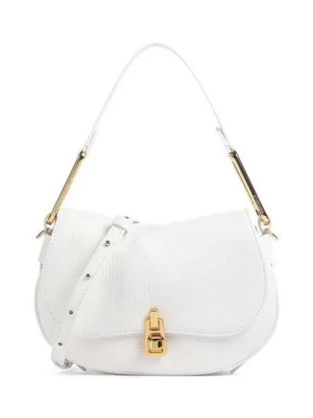 이태리 코치넬리 Magie 소프트 숄더백 그레인 소가죽 화이트 201019 701081