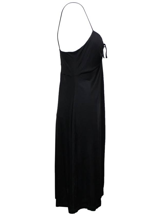 블랙 키홀 스파게티 스트랩 드레스 Black Keyhole Spaghetti Strap Dress