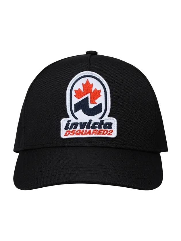 디스퀘어드2 로고 패치 볼캡 블랙