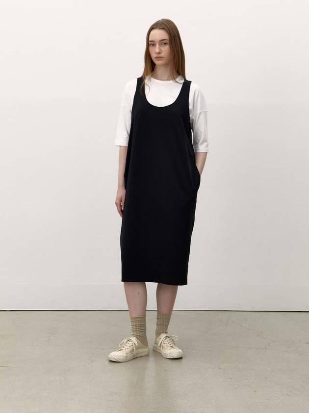 esteem finafore dress black