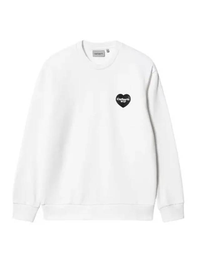 칼하트 WIP 하트 반다나 스웨트셔츠 화이트 블랙 Carhartt WIP Heart Bandana Sweatshirt White Black