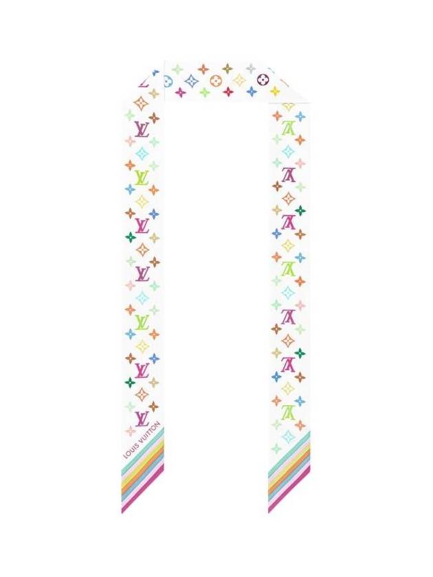 루이비통 x 무라카미 타카시 모노그램 멀티컬러 BB 방도 화이트