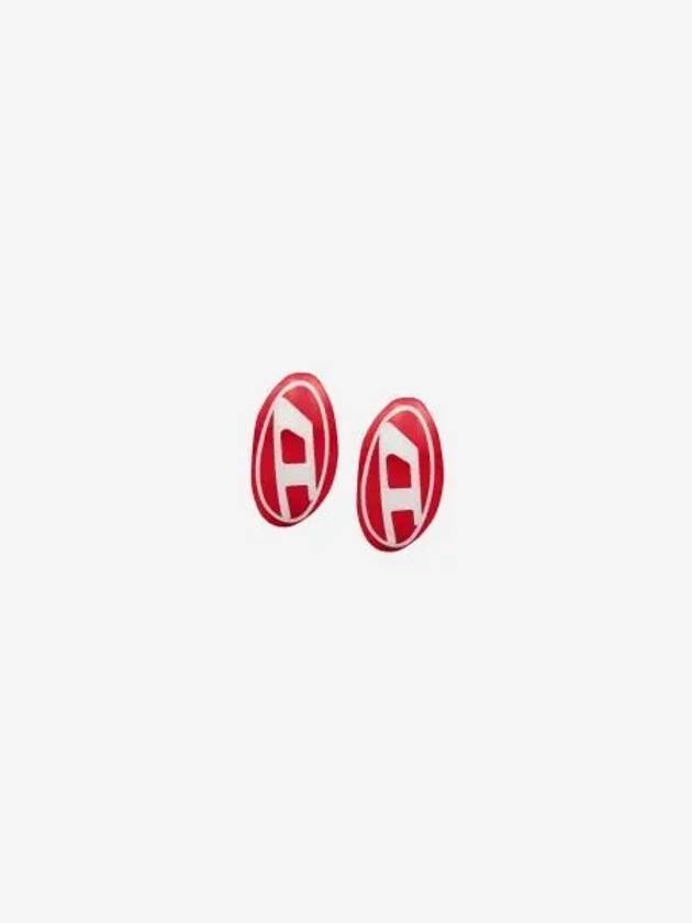 디젤 Dx1401 스테인리스 스틸 아이콘 이어링 레드 Diesel Dx1401 Stainless Steel Icon Earring Red
