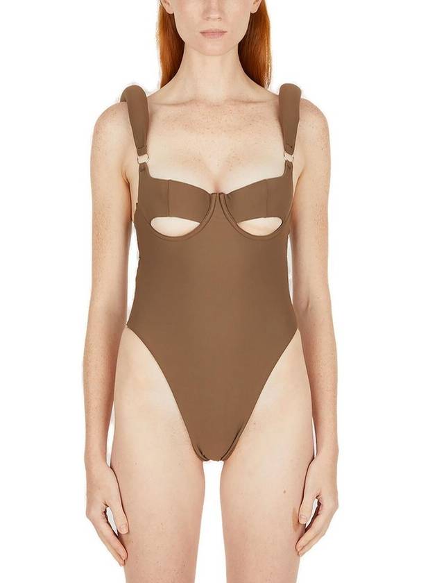 전체 스튜디오 컷아웃 디테일 원피스 수영복