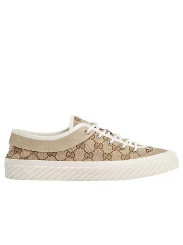구찌 GG 스니커즈 베이지 에보니 GG 캔버스 Gucci GG Sneaker Beige Ebony GG Canvas