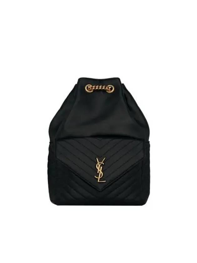 생로랑 램스킨 조 모노그램 백팩 블랙 Saint Laurent Joe Monogram Backpack in Lambskin Black