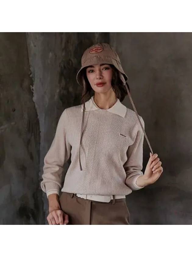 로로 카라배색 오트