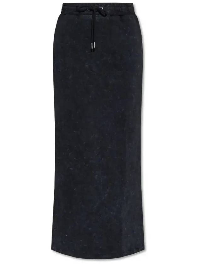 Gestuz 캐주얼 드로스트링 맥시 스커트 109097110_BLACKWASHED