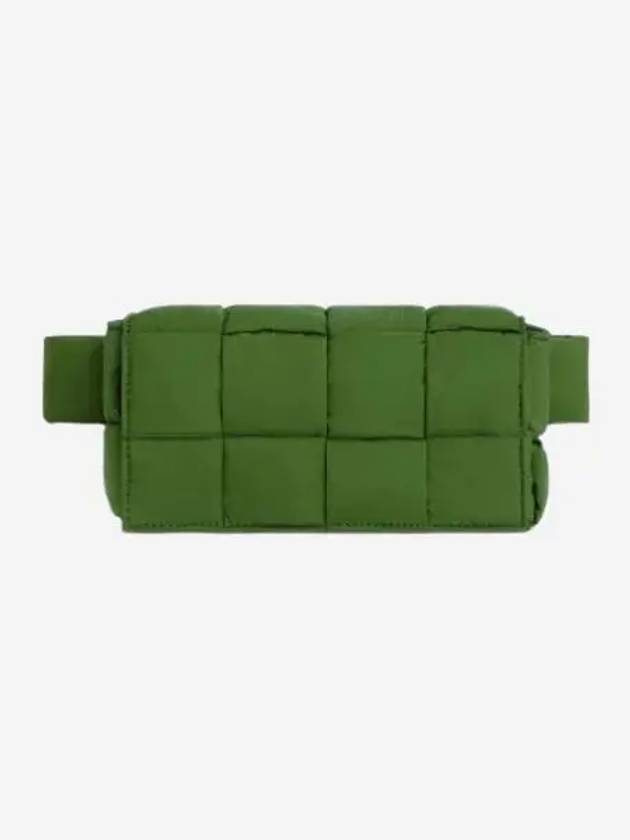 보테가 베네타 패딩 테크 카세트 벨트백 아보카도 Bottega Veneta Padded Tech Cassette Belt Bag Avocado