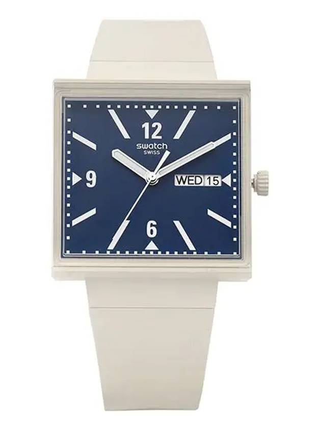 스와치 SWATCH SO34T700 BIOCERAMIC WHAT IF BEIGE 여성 우레탄시계