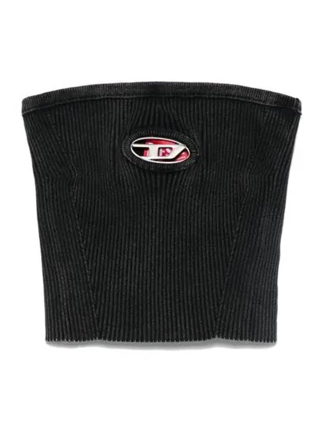 디젤 M CLARKSVILLEX C 컷아웃 로고 니트탑 A14813 0AKBQ 900