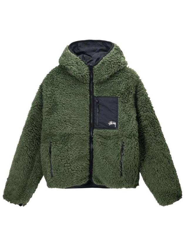 스투시 쉐르파 자켓 올리브 118507