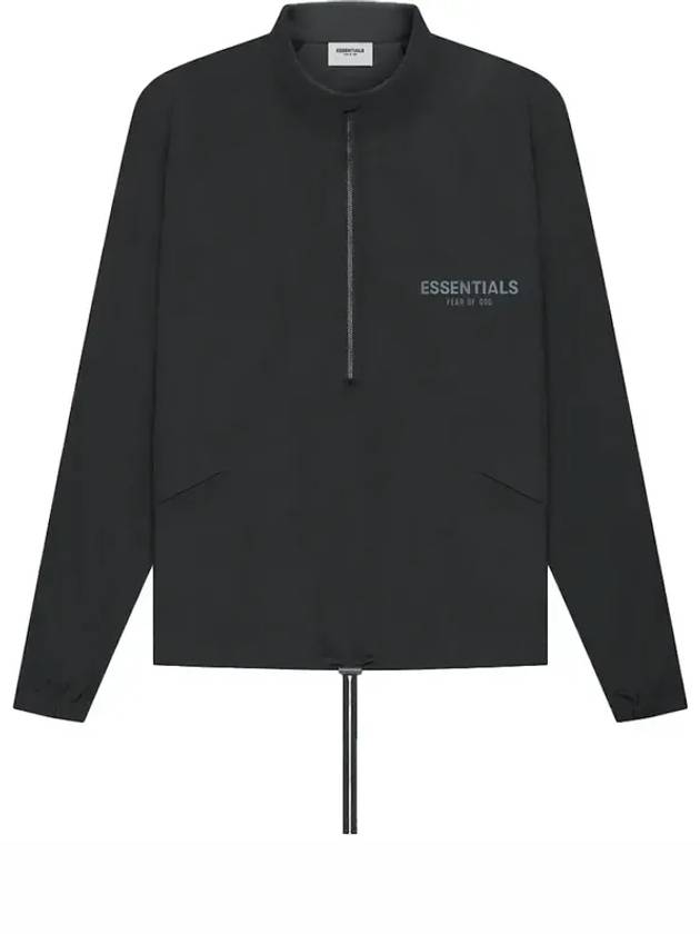 피어 오브 갓 에센셜 하프 지퍼 트랙 재킷 블랙