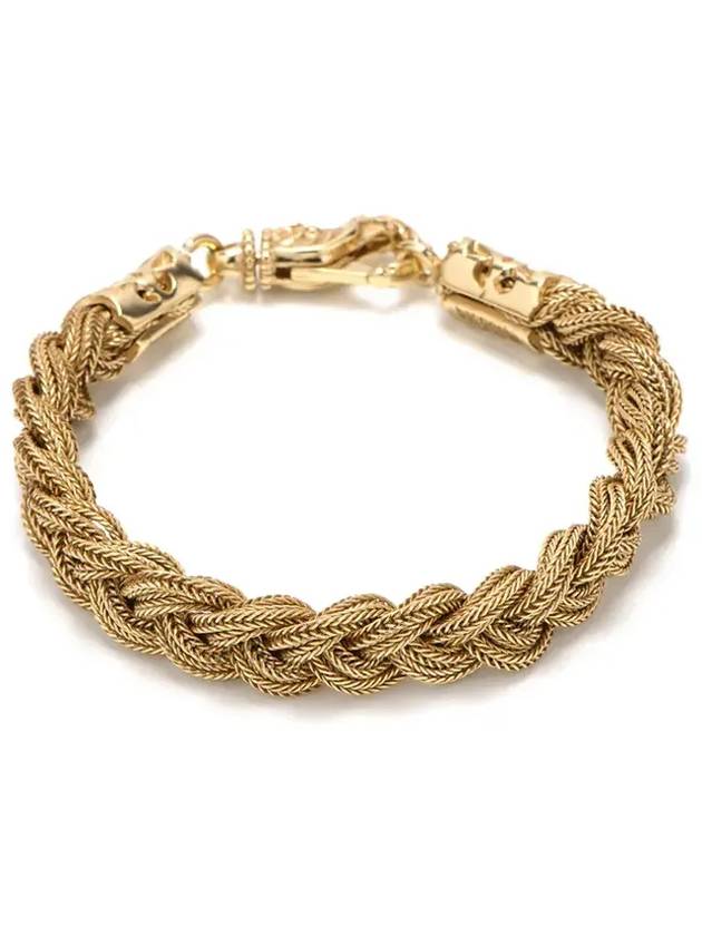 Emanuele Bicocchi 브레이디드 브레이슬릿 FKB06G_GOLD
