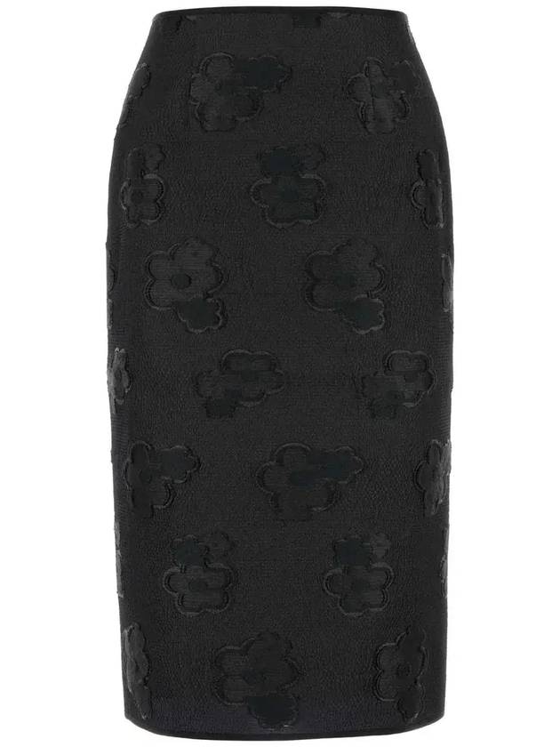 세실리 반센 플로럴 펜슬 스커트 125RTW17006_BLACK