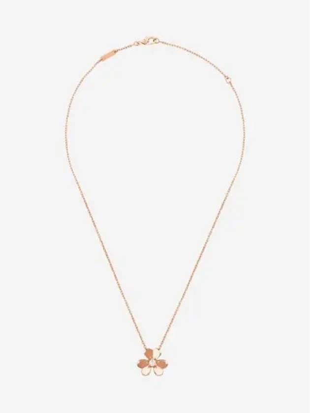 W 반 클리프 & 아펠 프리볼 클립 펜던트 스몰 핑크 골드 다이아몬드 W Van Cleef & Arpels Frivole Clip Pendant Small Pink Gold Diamond