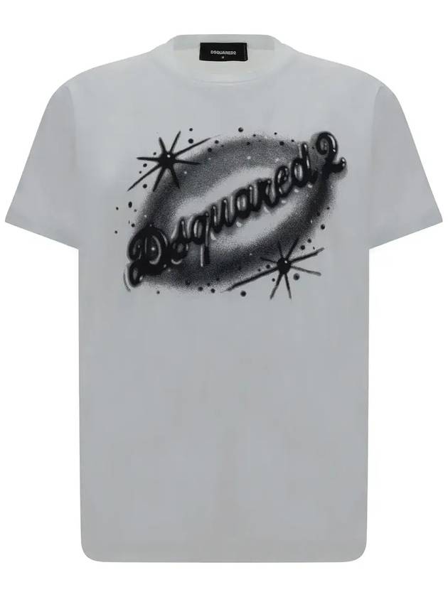 Dsquared2 로고 프린트 크루넥 티셔츠 S71GD1437D20020_100