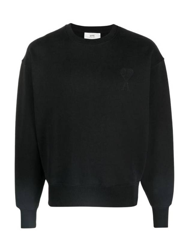 아미 하트 로고 스웨트셔츠 블랙 21FW A21HJ028 747 001