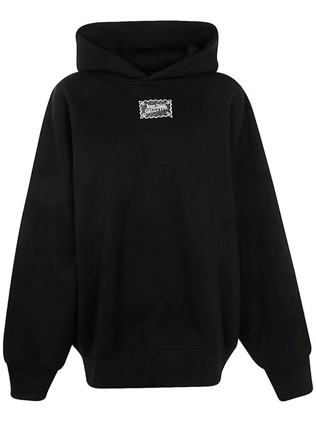 Jean Paul Gaultier Cotton Oversized Hoodie With Transfer