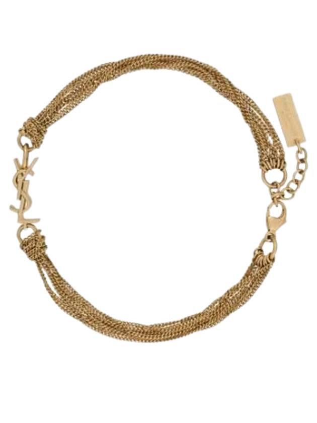 생로랑 카산드라 태슬 팔찌 골드