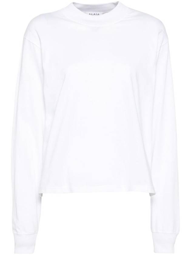 알라이아 여성 LOGO COTTON 스웨터 AA9H1139J010A000