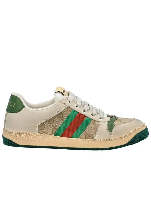 구찌 GG 스크리너 캔버스 로우탑 스니커즈