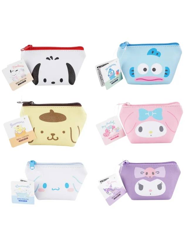 산리오 SANRIO 캐릭터 미니 파우치 쿠로미 포차코 마이멜로디 시나모롤 4573135599085