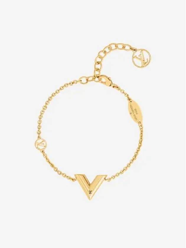 W 루이비통 에센셜 V 브레이슬릿 골드 W Louis Vuitton Essential V Bracelet Gold