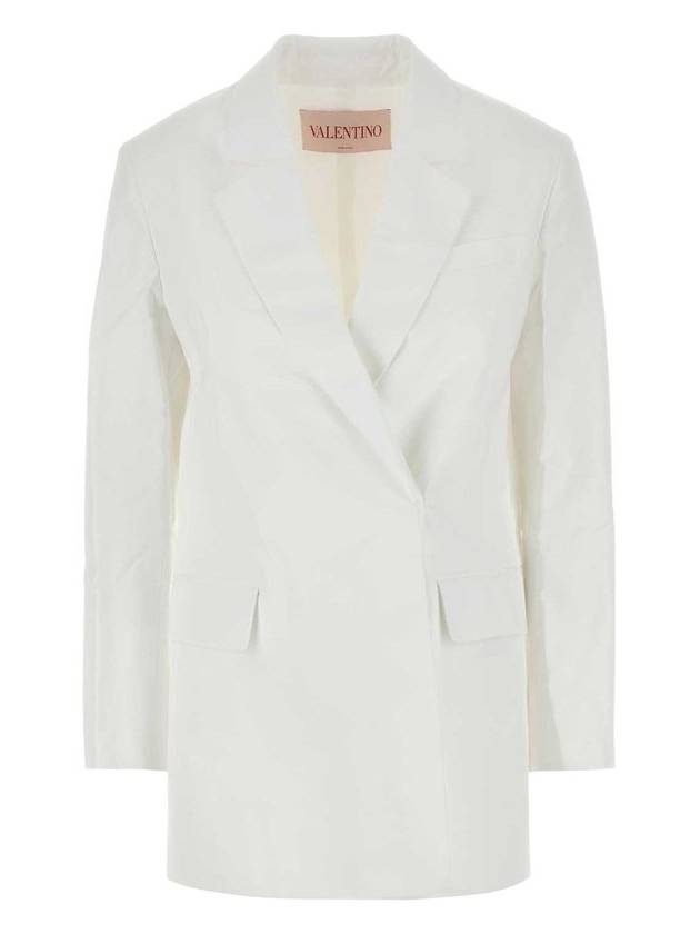 발렌티노 더블 브레스티드 블레이저 화이트