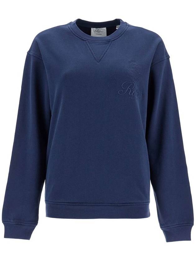 프레임 X 리츠 파리 자수 크루넥 스웨트셔츠