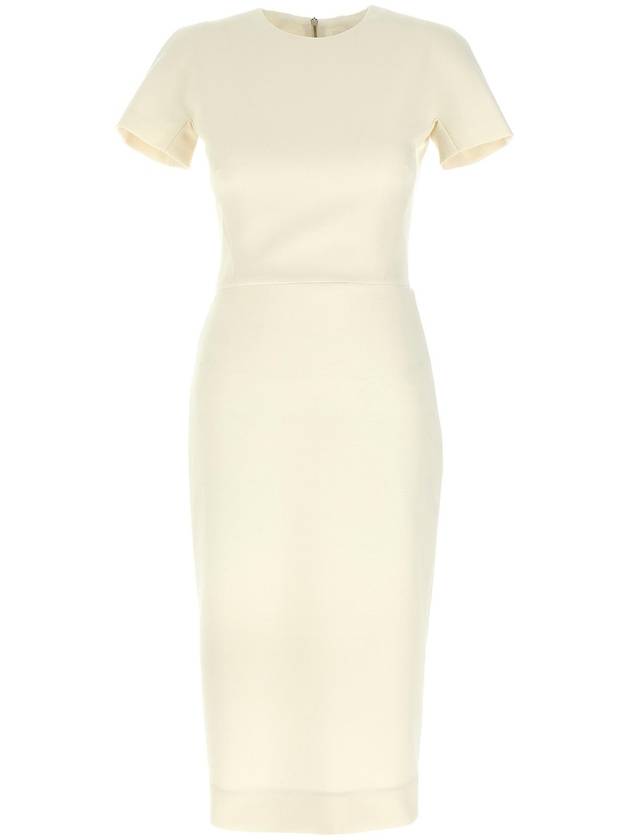VICTORIA BECKHAM 1124WDR005232AIVORY Fitted dress