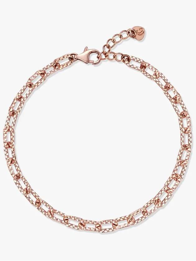 주문후제작 18K 퀼트 컷팅 체인 팔찌