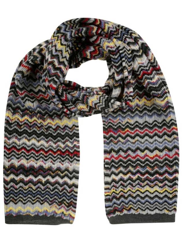 Missoni 쉐브론 니트 랩어라운드 스카프