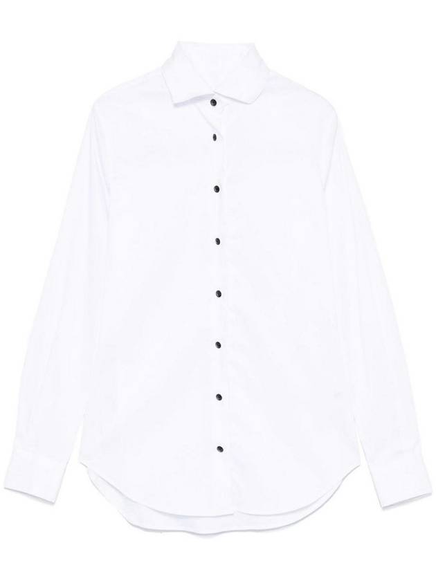 Xacus Nina Cotton Shirt In White