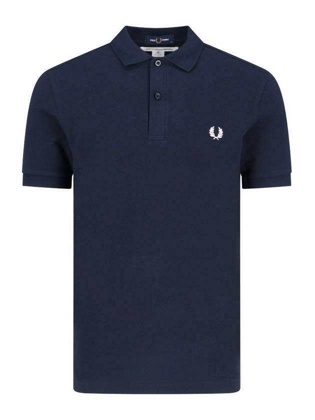 Comme des Garcons 셔츠 로고 자수 니트 폴로셔츠