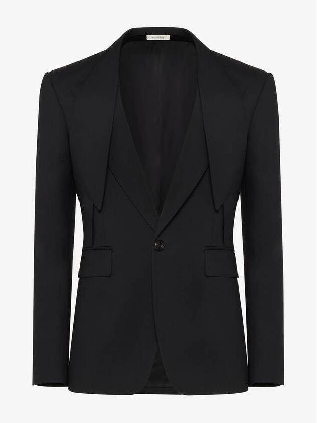 알렉산더 맥퀸 리버스 라펠 싱글 브레스티드 재킷 791880QUAAC1000