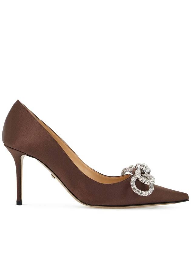 Crystal Studded Double Bow Pumps