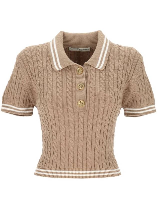 알레산드라 리치 브레이디드 폴로 셔츠