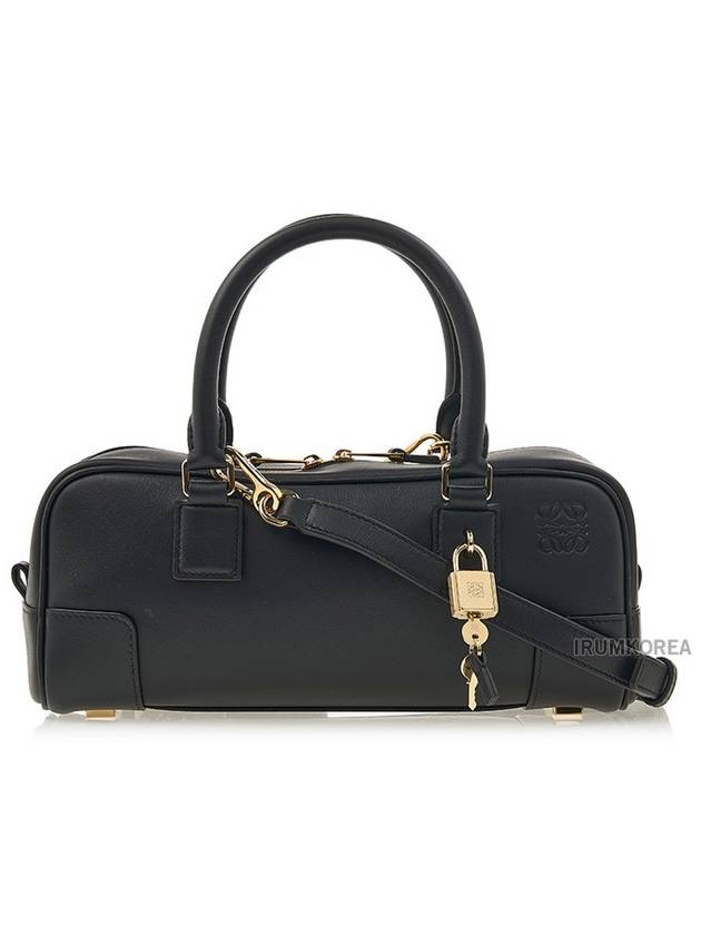 로에베 아마존 23 크롭드 토트 백 블랙