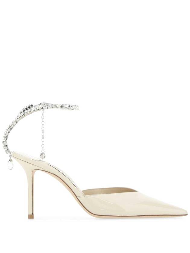 지미추 Sand leather Saeda 85 pumps SAEDA85BOB LINENCRYSTAL