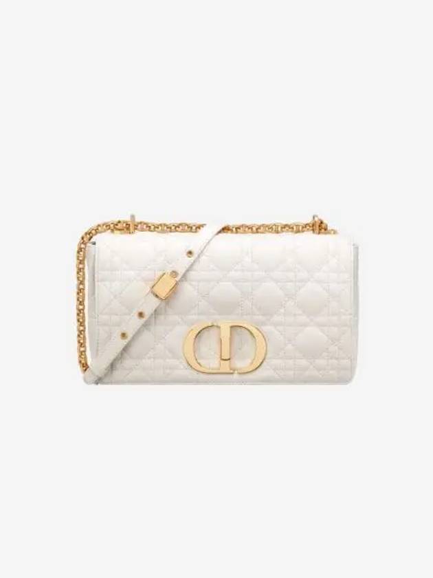 디올 미디움 카로백 서플 까나쥬 카프스킨 아이보리 Dior Medium Caro Bag Supple Cannage Calfskin Ivory